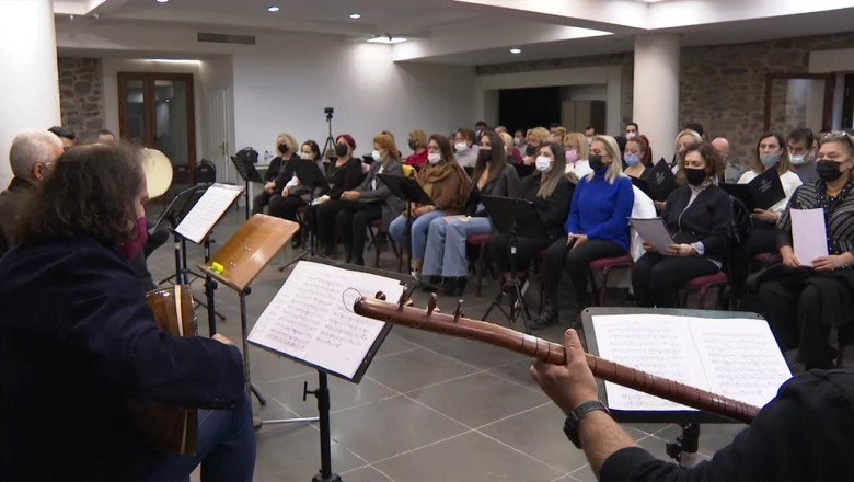 AKM'de yapılacak ilk konserin provası yapıldı