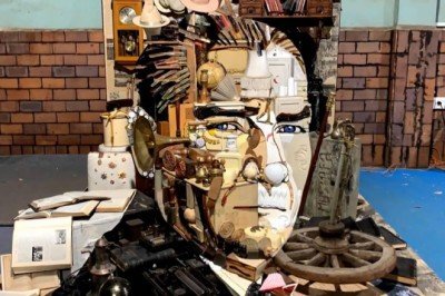 Anamorfoz Atatürk portresi İstanbul'da