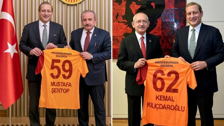 Galatasaray Başkanı Burak Elmas'dan Mustafa Şentop ve Kemal Kılıçdaroğlu'na ziyaret