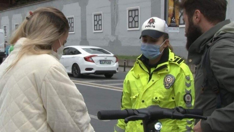 İstanbul&amp;#039;da elektrikli scooter denetiminde &amp;#039;&amp;#039;pes&amp;#039;&amp;#039; dedirten anlar