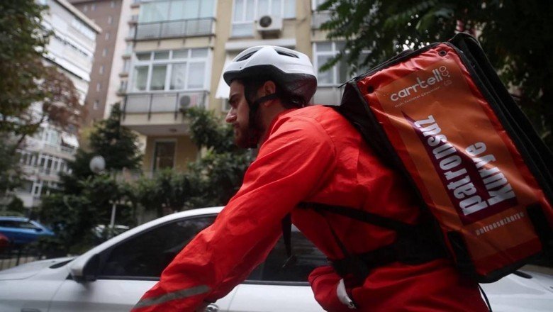 Patronsuz Kurye işbaşında