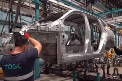 TOGG yerli otomobilin montajından görüntü paylaştı