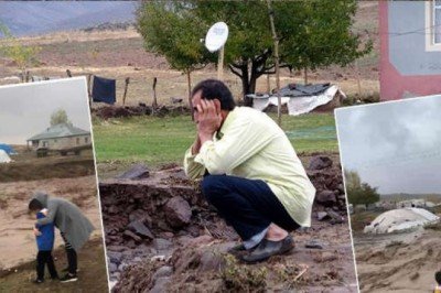 Erciş'te yağmur sele neden oldu!