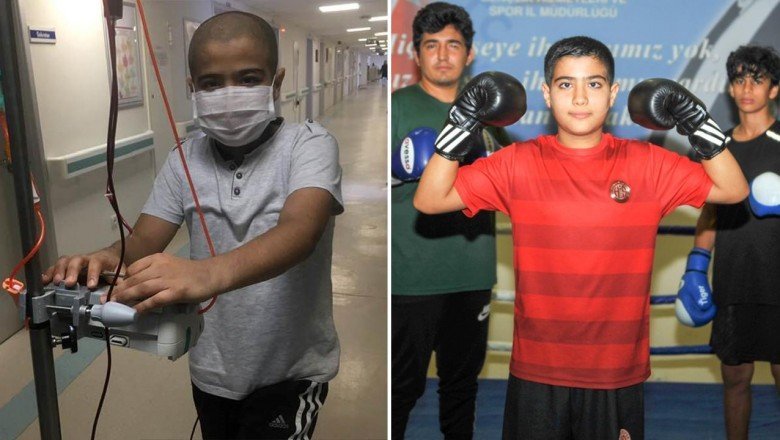 12 yaşındaki Ahmet lösemiyi yendi ringlere geri döndü