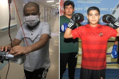 12 yaşındaki Ahmet lösemiyi yendi ringlere geri döndü