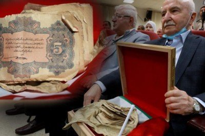 Filistinli aile Osmanlı askerinin para çıkınını 106 yıl sonra Türkiye'ye teslim etti