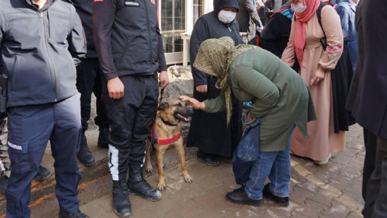 Selde köpeklerini kaybeden kadın 'Samba' ile hasret giderdi