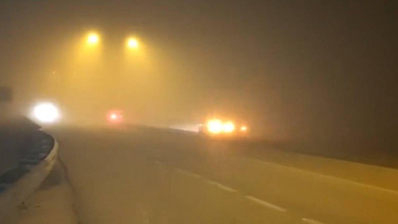 Kırıkkale sise teslim oldu, görüş mesafesi 3 metreye düştü