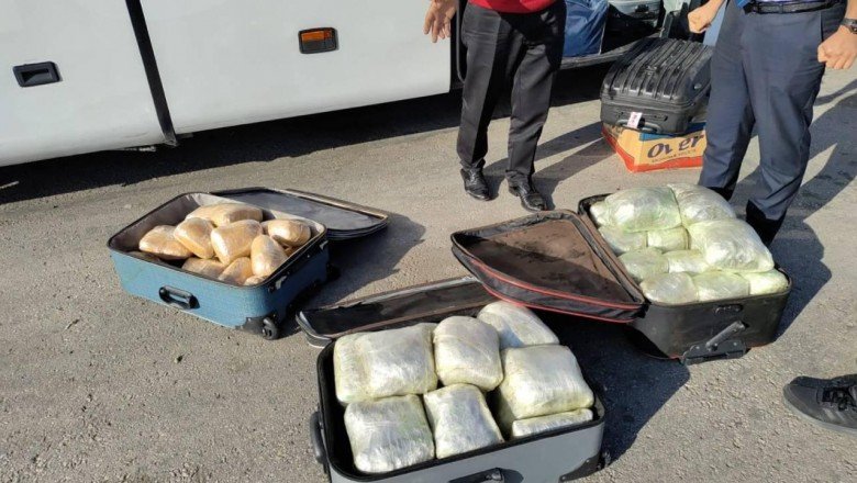 Yolcu otobüsünde 36 kilogram uyuşturucu ele geçirildi