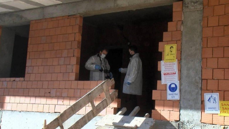 55 yaşındaki bekçi inşaatta ölü bulundu