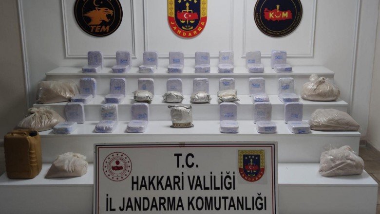 77 kilo eroin ele geçirildi