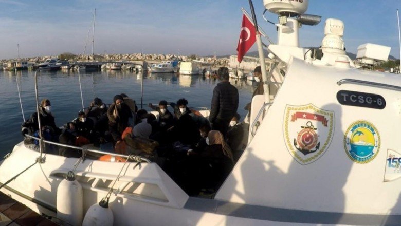 Çanakkale ve Muğla'da 47 sığınmacı kurtarıldı