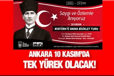 10 Kasım'da Ankara tek yürek olacak!