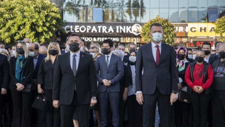 Atatürk, Alanya'da anıldı