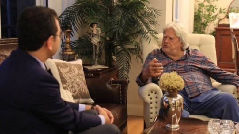 Ekrem İmamoğu, Cüneyt Arkın&amp;#039;ı evinde ziyaret etti