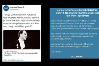 Euronews, Atatürk paylaşımı için özür diledi