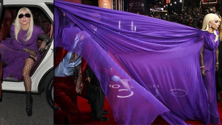 Gelişi muhteşem oldu: House of Gucci'nin Londra galasında renkli anlar yaşandı - Hürriyet