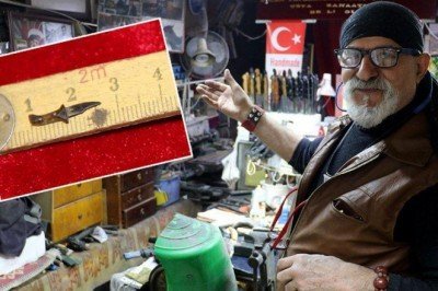 Mini bıçakların ustası ‘Şirin Baba’nın gözleri bozuldu