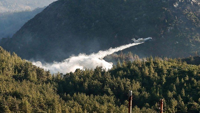 Seydikemer'deki orman yangını söndürüldü