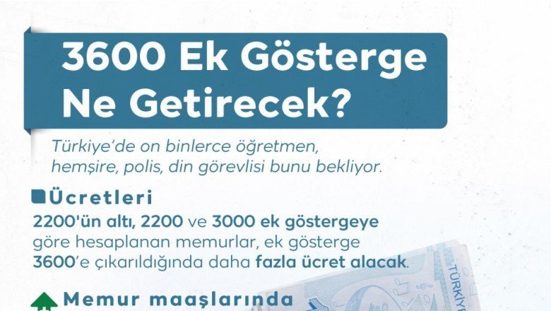 3600 ek gösterge ne getirecek?