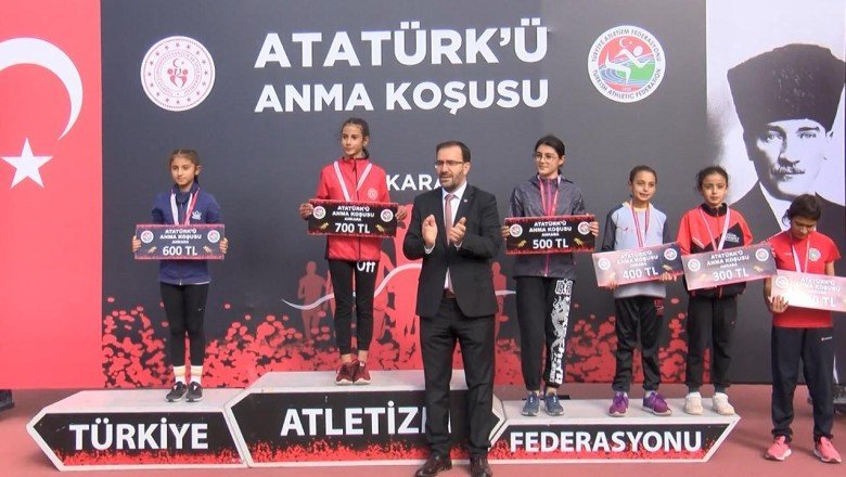 Ankara'da 10 Kasım Atatürk'ü Anma Kros Yarışmaları düzenlendi