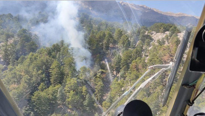 Antalya'da orman yangını: Müdahale sürüyor