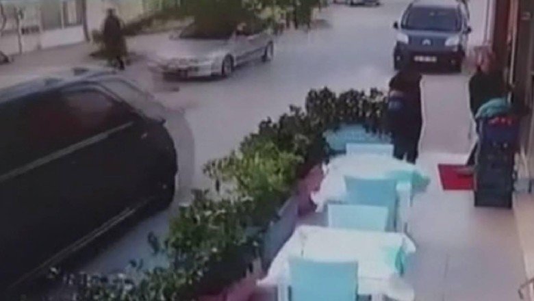 Rüzgara dayanamayan ağaç otomobilin üzerine devrildi