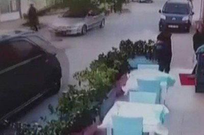 Rüzgara dayanamayan ağaç otomobilin üzerine devrildi