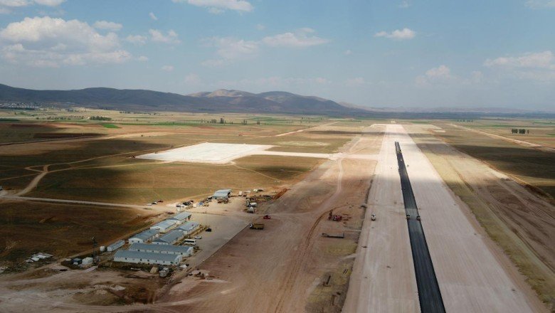 BayburtGümüşhane havalimanında dolgu çalışmaları tamamlandı