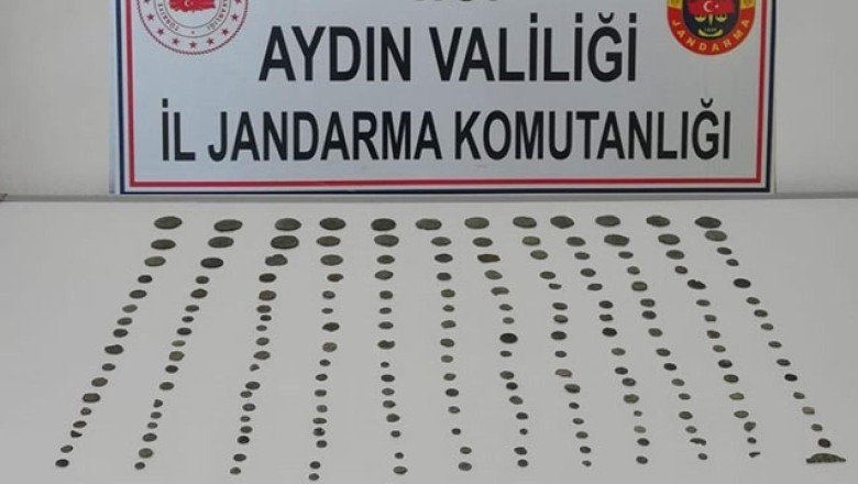 Gözlük kılıfında 199 sikke bulunan zanlı gözaltına alındı