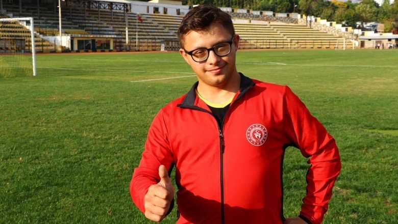 Özel sporcu Emirhan Akçakoca'nın hedefi olimpiyatlar