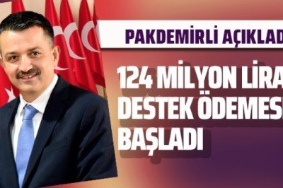 Pakdemirli açıkladı: 124 milyon liralık destek ödemesi başladı