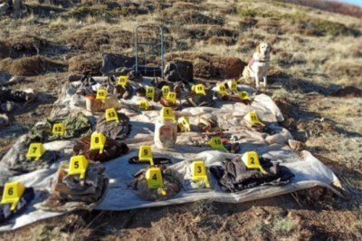 Sivas'ta teröristlerin kullandığı sığınaklar imha edildi