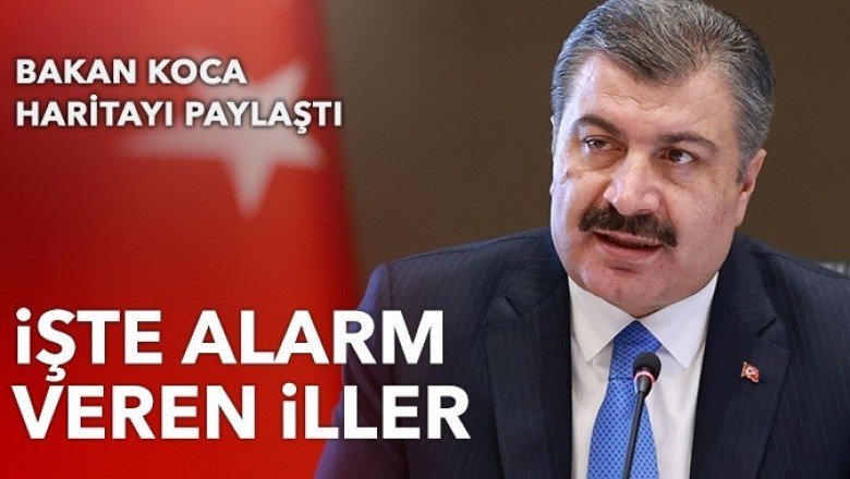 Bakan Koca, haftalık vaka haritasını açıkladı