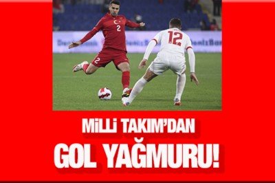 Milli Takım'dan gol yağmuru