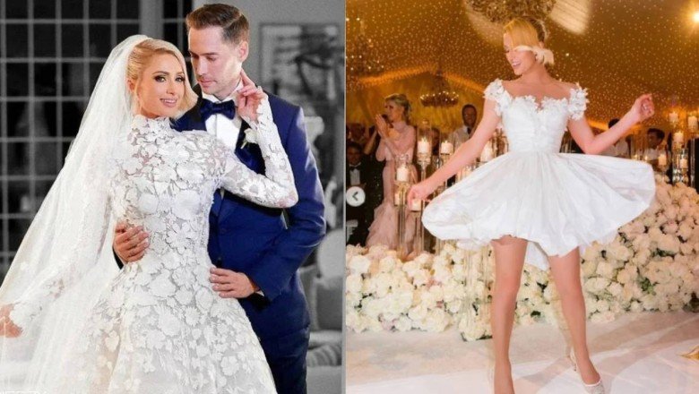 Paris Hilton  4 gelinlik giydi! 3 gün 3 gece düğün