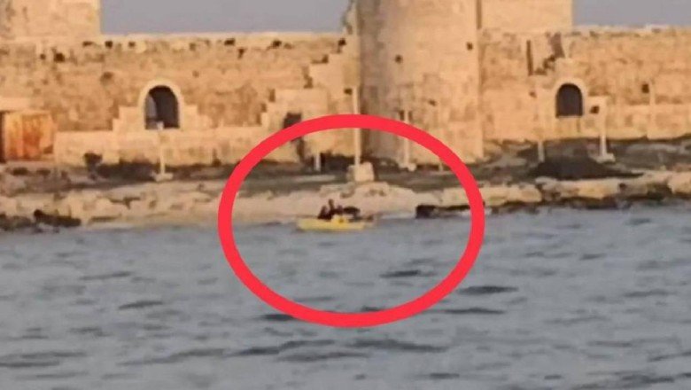 Boğulmak üzere olan iki kişi deniz bisikletiyle kurtarıldı