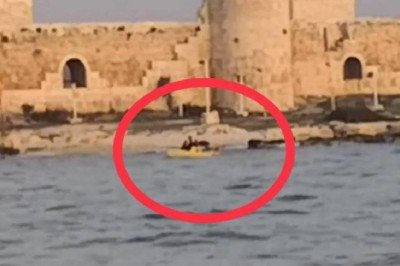 Boğulmak üzere olan iki kişi deniz bisikletiyle kurtarıldı