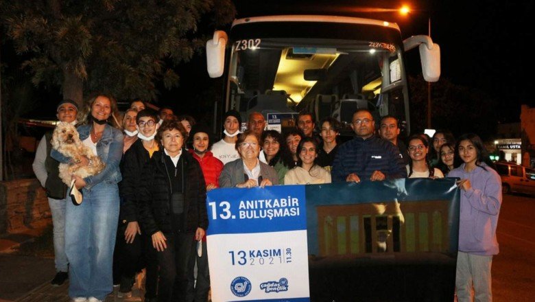ÇYDD Bodrum gençleri Anıtkabir&amp;#039;i ziyaret etti