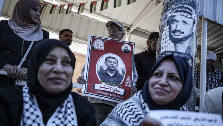 İsrail hapishanelerinde grev yapan Filistinlilere Gazze'den destek