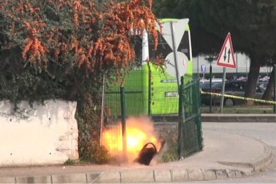 Judocuların unuttuğu çanta şüpheli paket sanılınca fünye ile patlatıldı