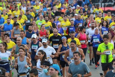 Lübnanlılar maratonda umut için koştu