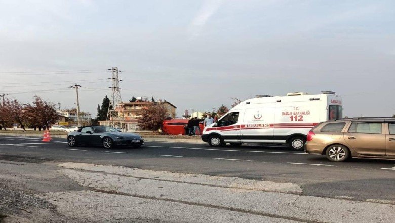 Sebep olduğu kazada arkasına bile bakmadan kaçtı