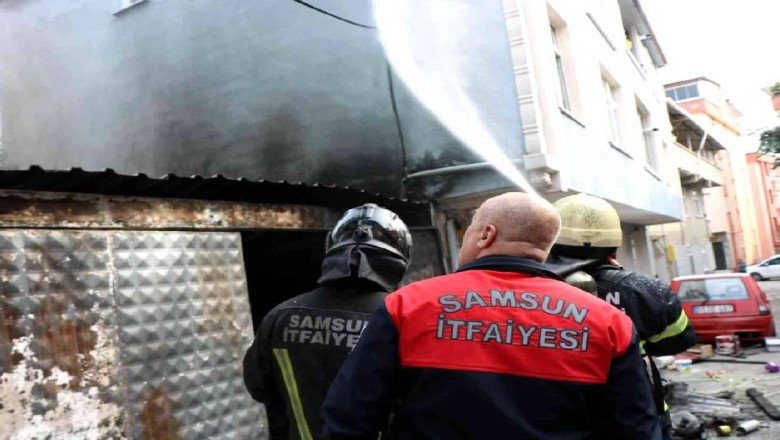 Yangında facianın eşiğinden dönüldü