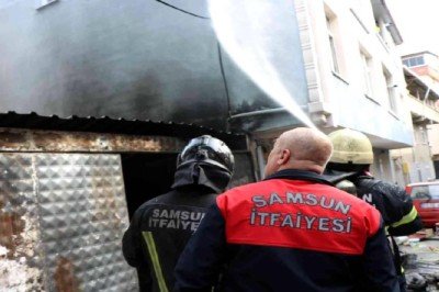 Yangında facianın eşiğinden dönüldü