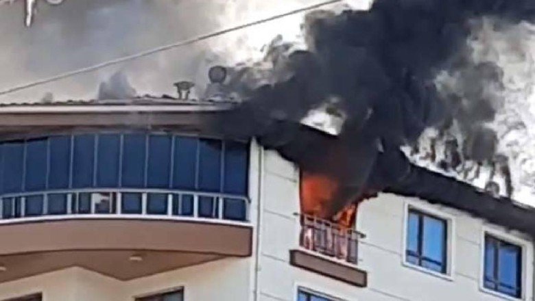 Ankara'da apartman yangını: 2 kişi dumandan etkilendi