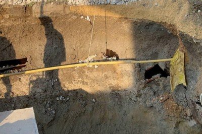 İznik'te altyapı çalışması sırasında tarihi eser bulundu