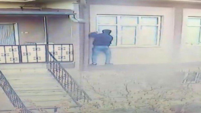 Tarzan gibi tırmanan hırsız tutuklandı