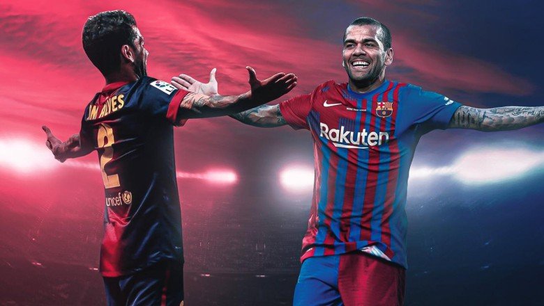 Dani Alves Barcelona'da ilk antrenmanına çıktı