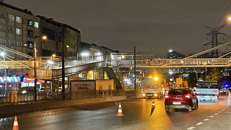 İstanbul'da 50. Yıl Baştabya İstasyonu üst geçidi yolcu geçişine kapatıldı